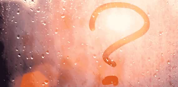 FAQ 1 Frågetecken på dimmig ruta